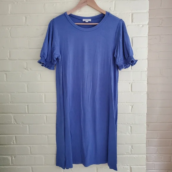 loft purple dress Dress Casual Maxi By Loft In Purple, Size: L
